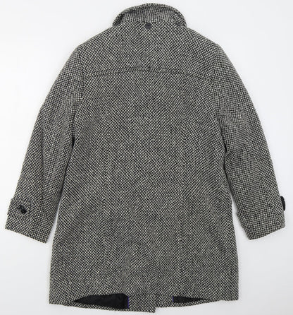 Womens UK Size 14 Lebek Grey Pea Coat