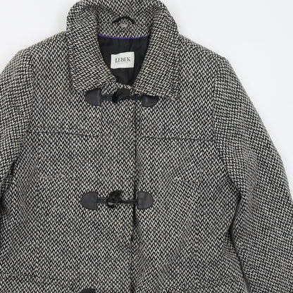 Womens UK Size 14 Lebek Grey Pea Coat