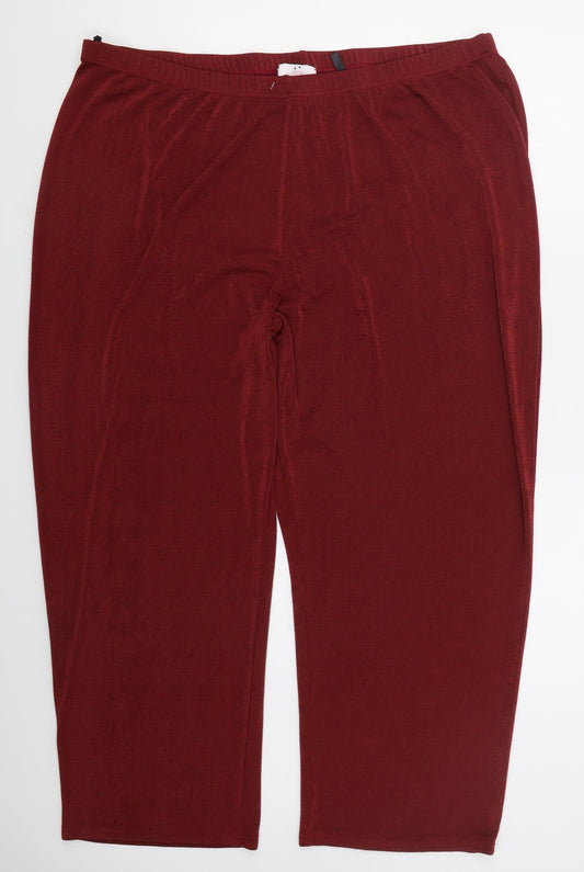 Womens UK Size 30 Julipa Regular Fit  Red Trousers