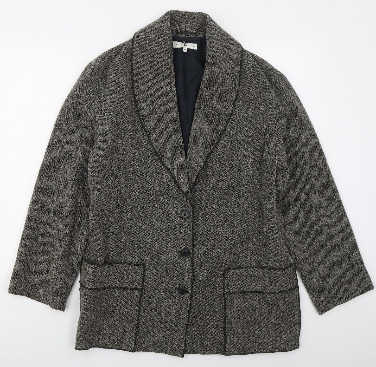 Rosies Womens Grey   Jacket  Size 14  Button