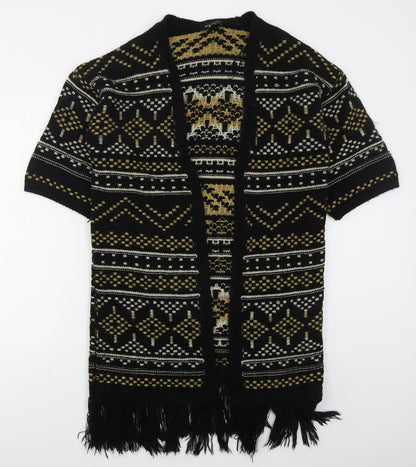 Womens UK Size S New Look Black Cardigan Jumper