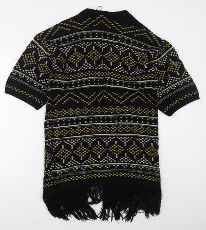 Womens UK Size S New Look Black Cardigan Jumper