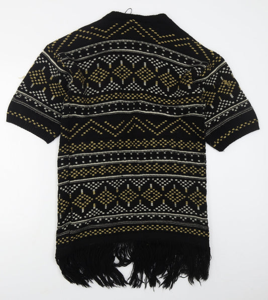 Womens UK Size S New Look Black Cardigan Jumper