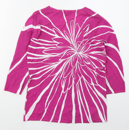 Womens UK Size S Casamia Pink Pullover Jumper