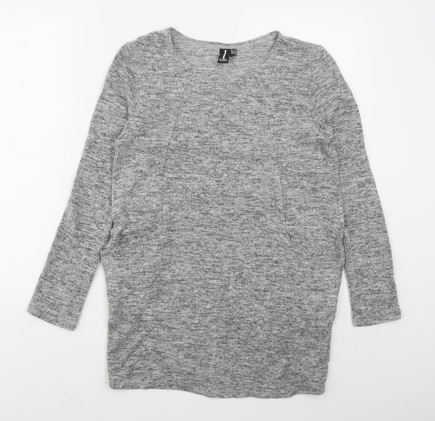 Womens UK Size 8 Izabel London Grey Pullover Jumper