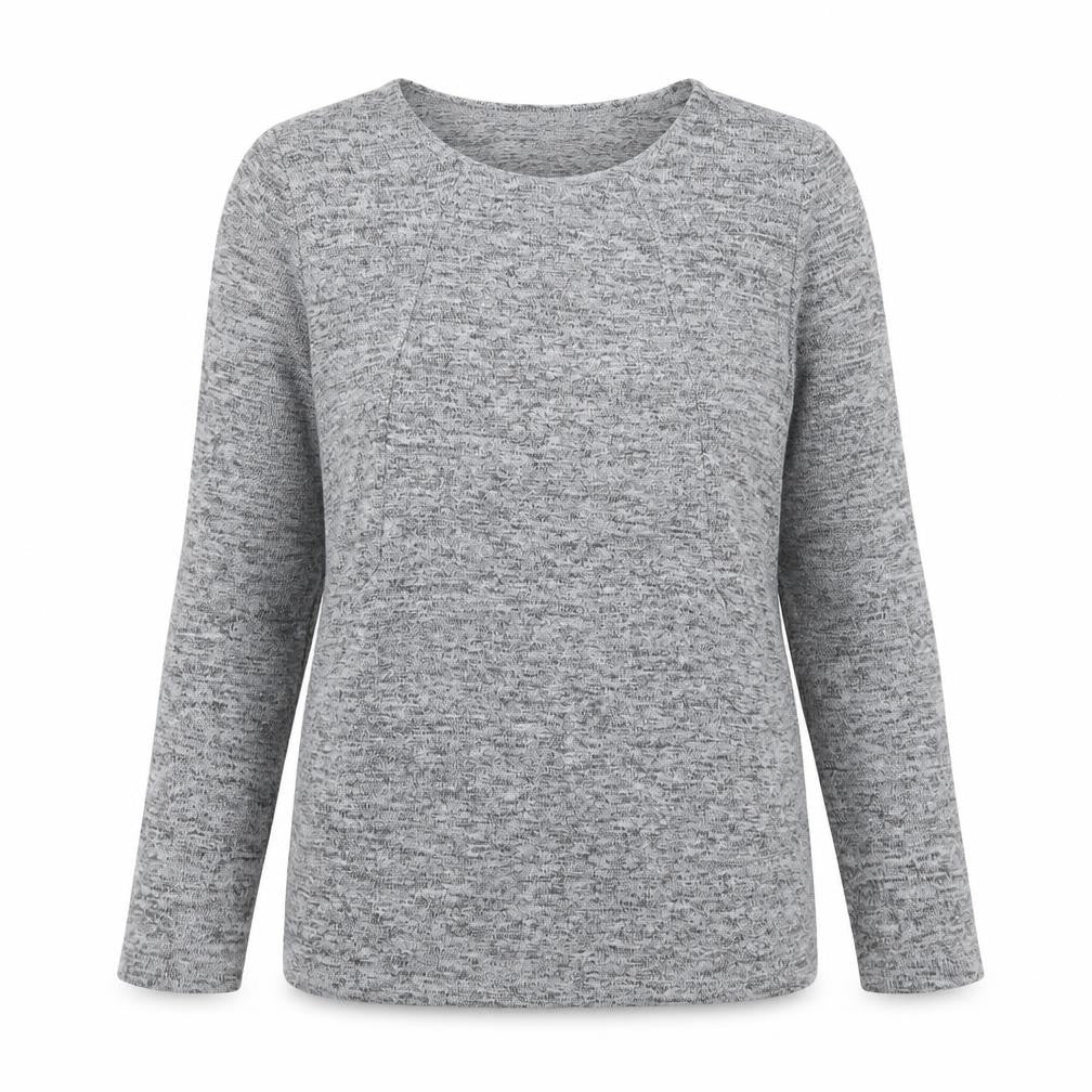 Womens UK Size 8 Izabel London Grey Pullover Jumper
