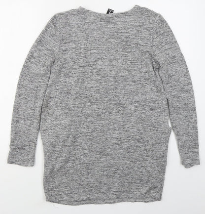 Womens UK Size 8 Izabel London Grey Pullover Jumper