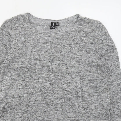 Womens UK Size 8 Izabel London Grey Pullover Jumper