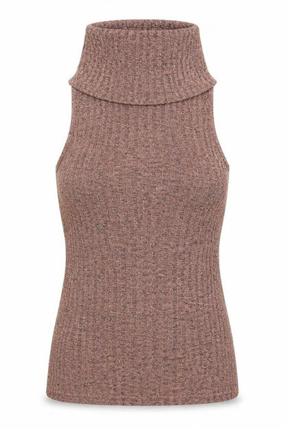 Boohoo Womens Pink  Polyester Basic Tank Size 8 Roll Neck