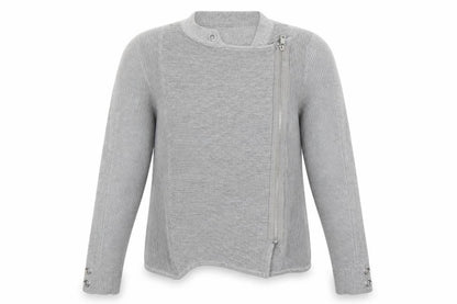 Womens UK Size 12 JD Williams Grey Full Zip Jumper