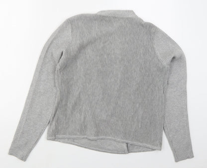 Womens UK Size 12 JD Williams Grey Full Zip Jumper