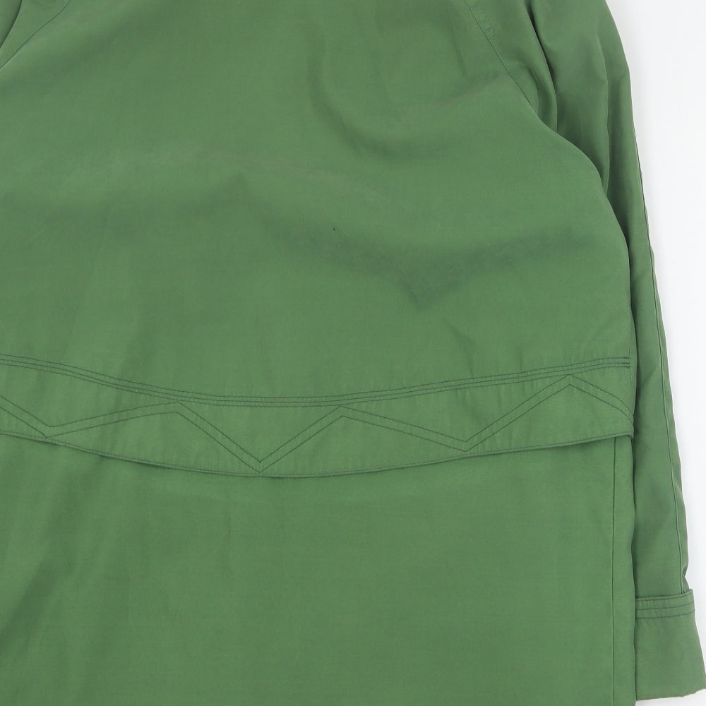 Gold by Telemac Womens Green   Pea Coat Blazer Size M  Zip