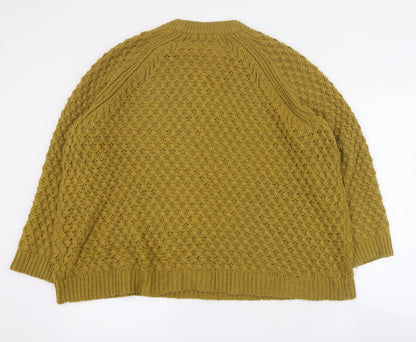 Womens UK Size M H&M Yellow Pullover Jumper
