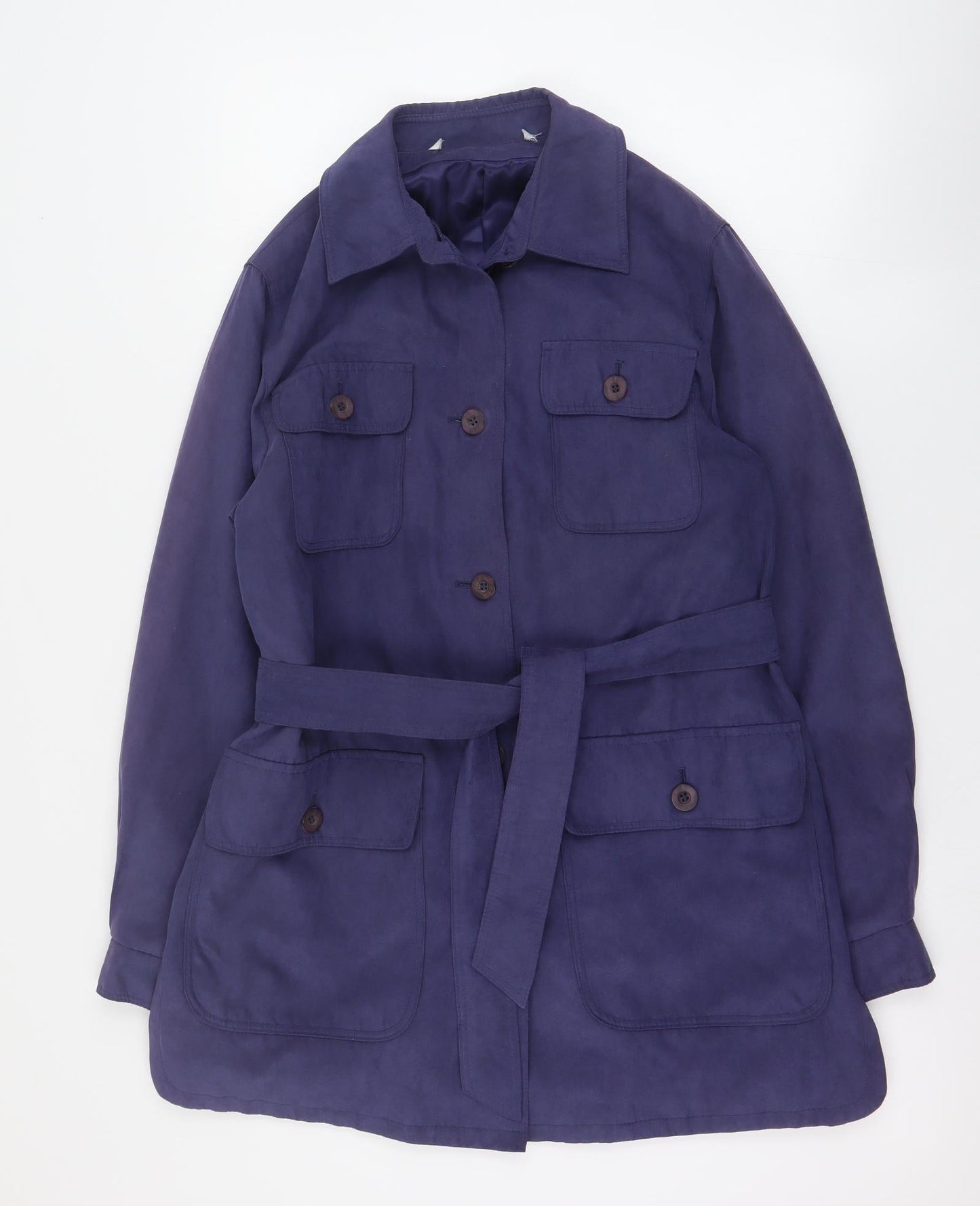 Womens UK Size 10 Marks and Spencer Blue Pea Coat