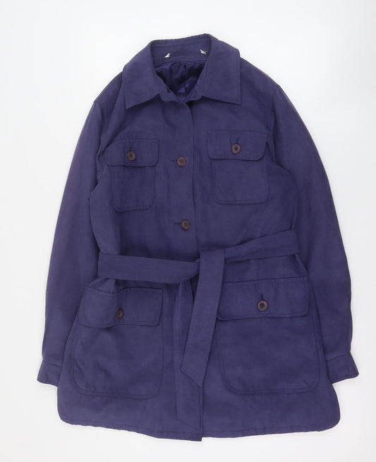 Womens UK Size 10 Marks and Spencer Blue Pea Coat