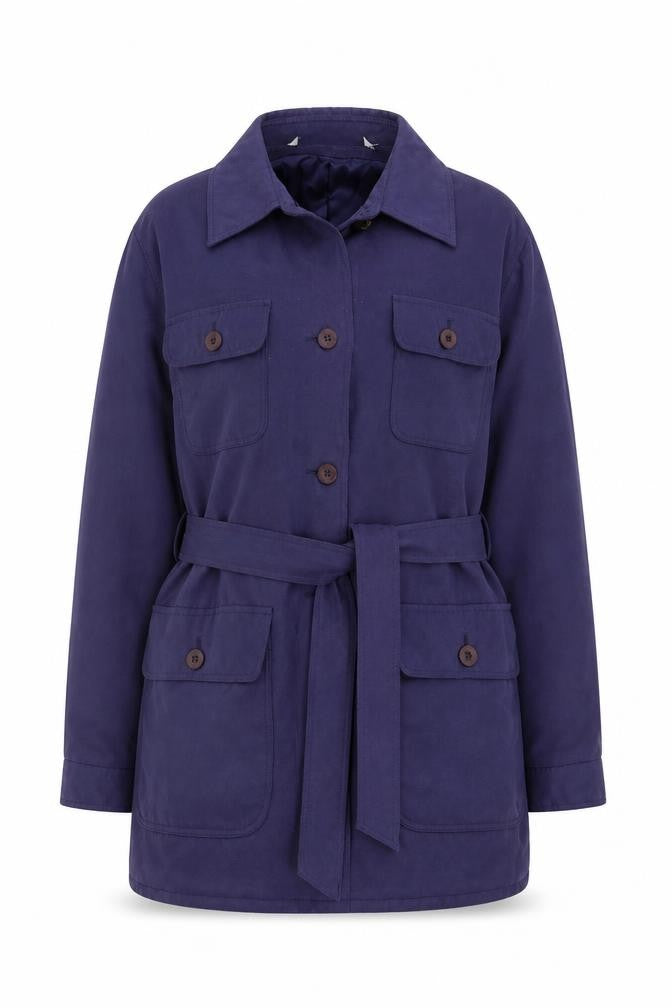 Marks & Spencer Womens Blue   Pea Coat Coat Size 10  Button