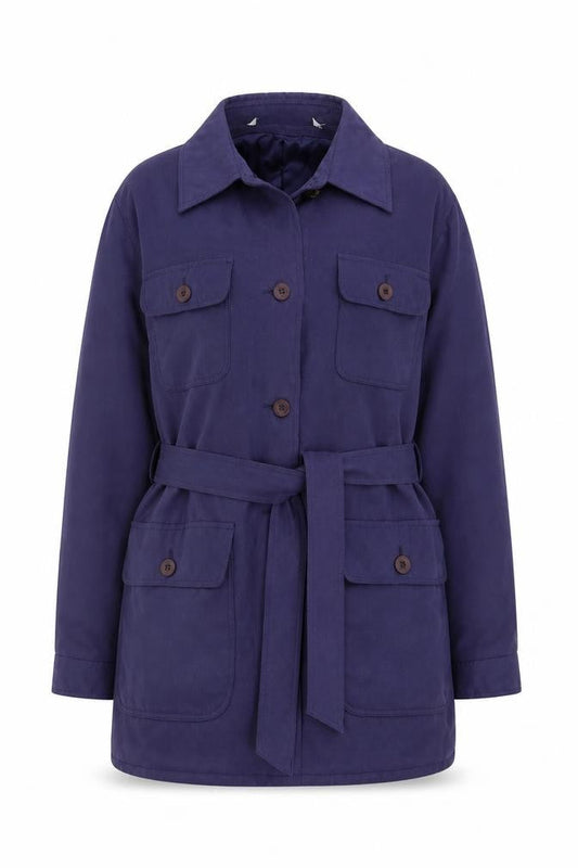 Marks & Spencer Womens Blue   Pea Coat Coat Size 10  Button