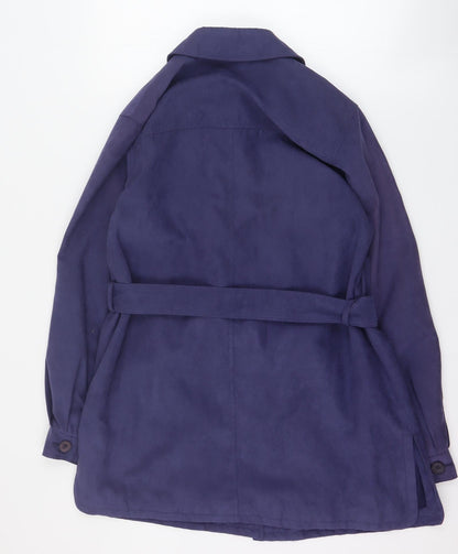 Womens UK Size 10 Marks and Spencer Blue Pea Coat