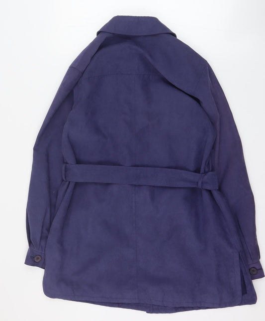 Womens UK Size 10 Marks and Spencer Blue Pea Coat