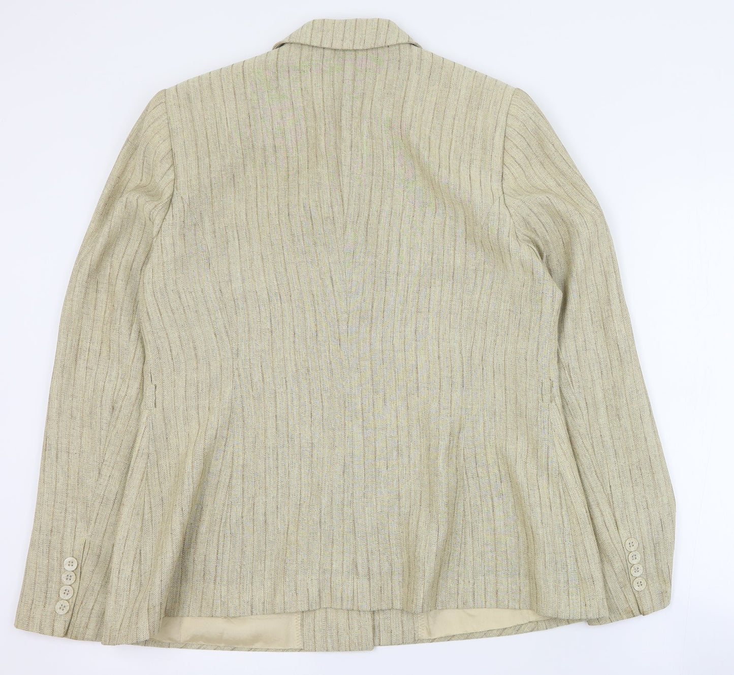 Wish Womens Beige   Jacket Blazer Size 16  Button