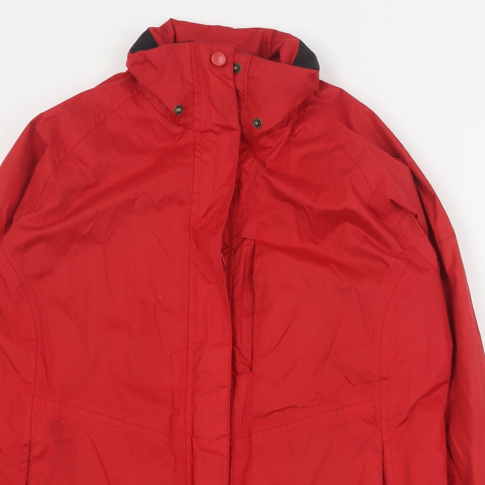 Womens UK Size M Crane Red Rain Coat
