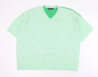 Womens UK Size 14 Marks and Spencer Green Pullover Jumper