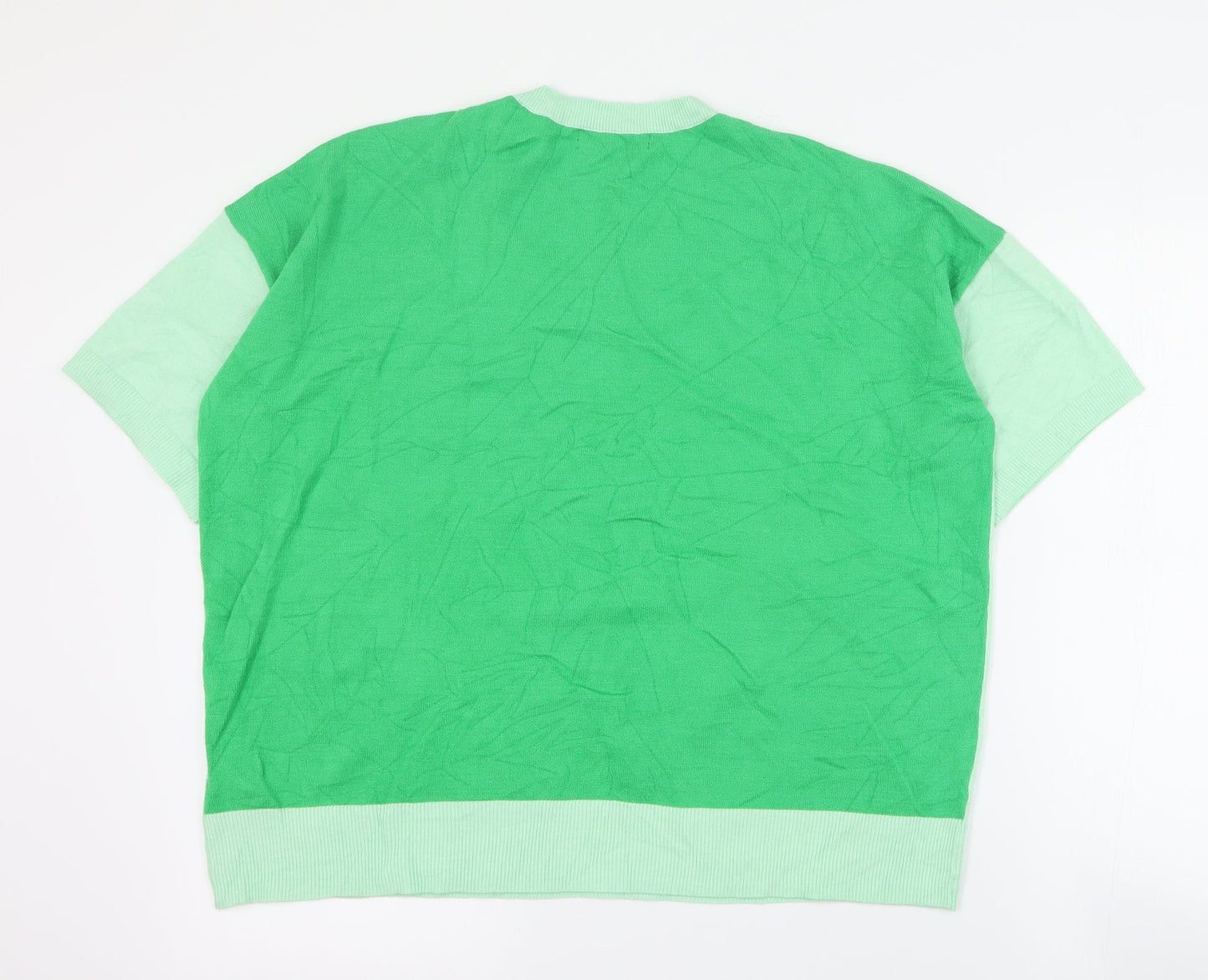 Womens UK Size 14 Marks and Spencer Green Pullover Jumper