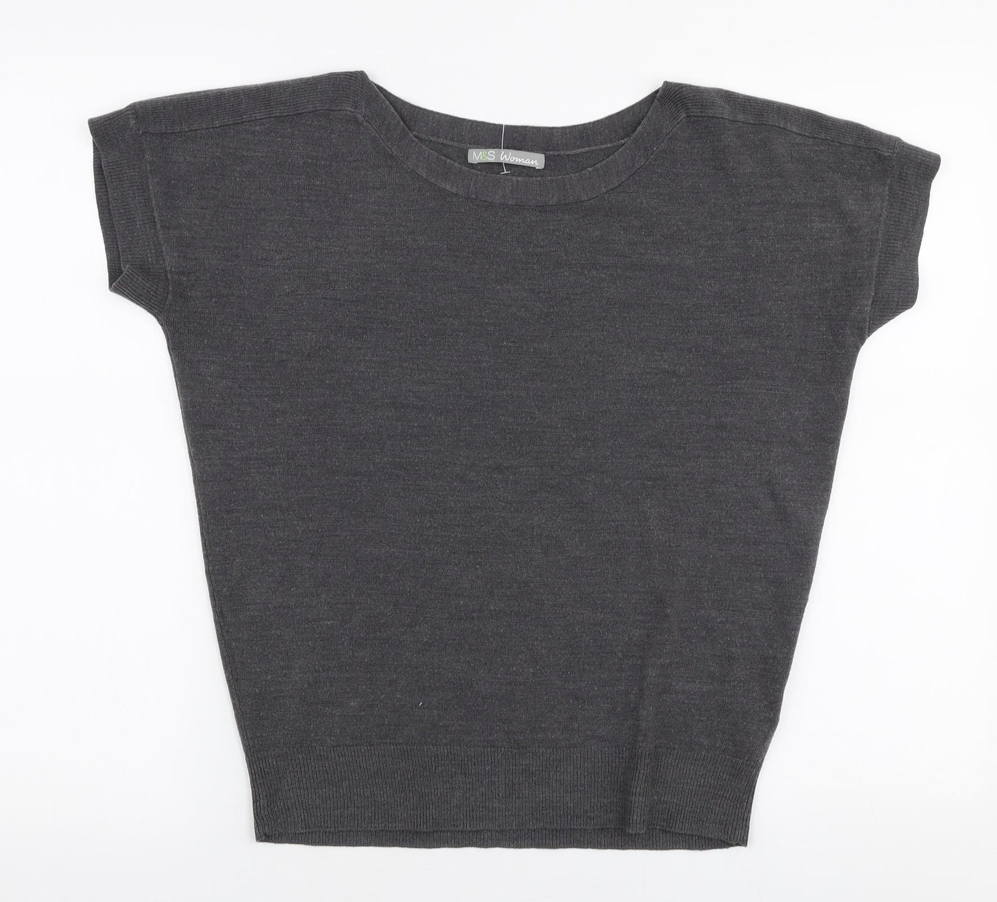 Womens UK Size 8 Marks and Spencer Grey Pullover Jumper