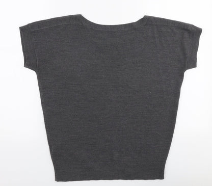 Womens UK Size 8 Marks and Spencer Grey Pullover Jumper
