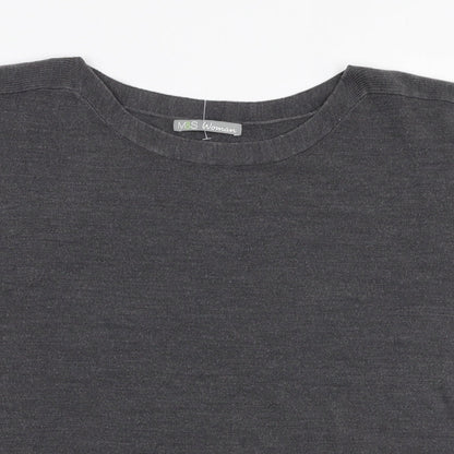 Womens UK Size 8 Marks and Spencer Grey Pullover Jumper