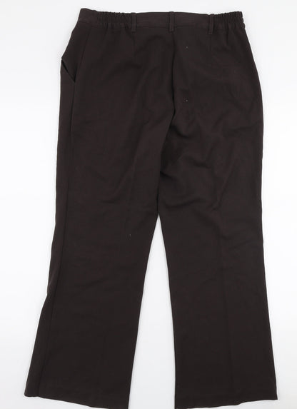 Womens UK Size 14 Anna Rose Regular Fit  Brown Trousers