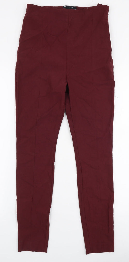 Womens UK Size 10 ASOS Slim Fit  Red Trousers