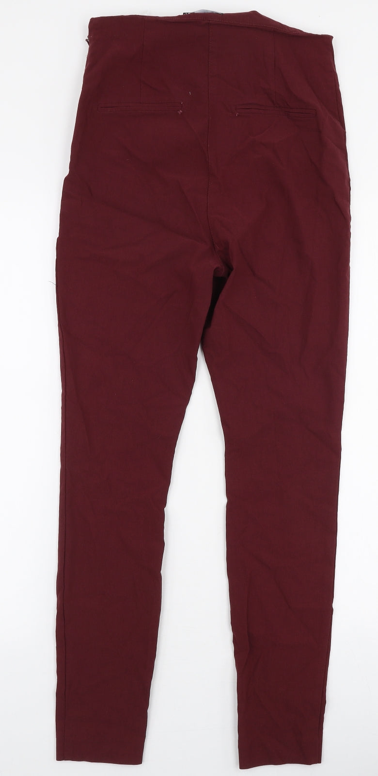 Womens UK Size 10 ASOS Slim Fit  Red Trousers