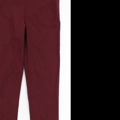 Womens UK Size 10 ASOS Slim Fit  Red Trousers