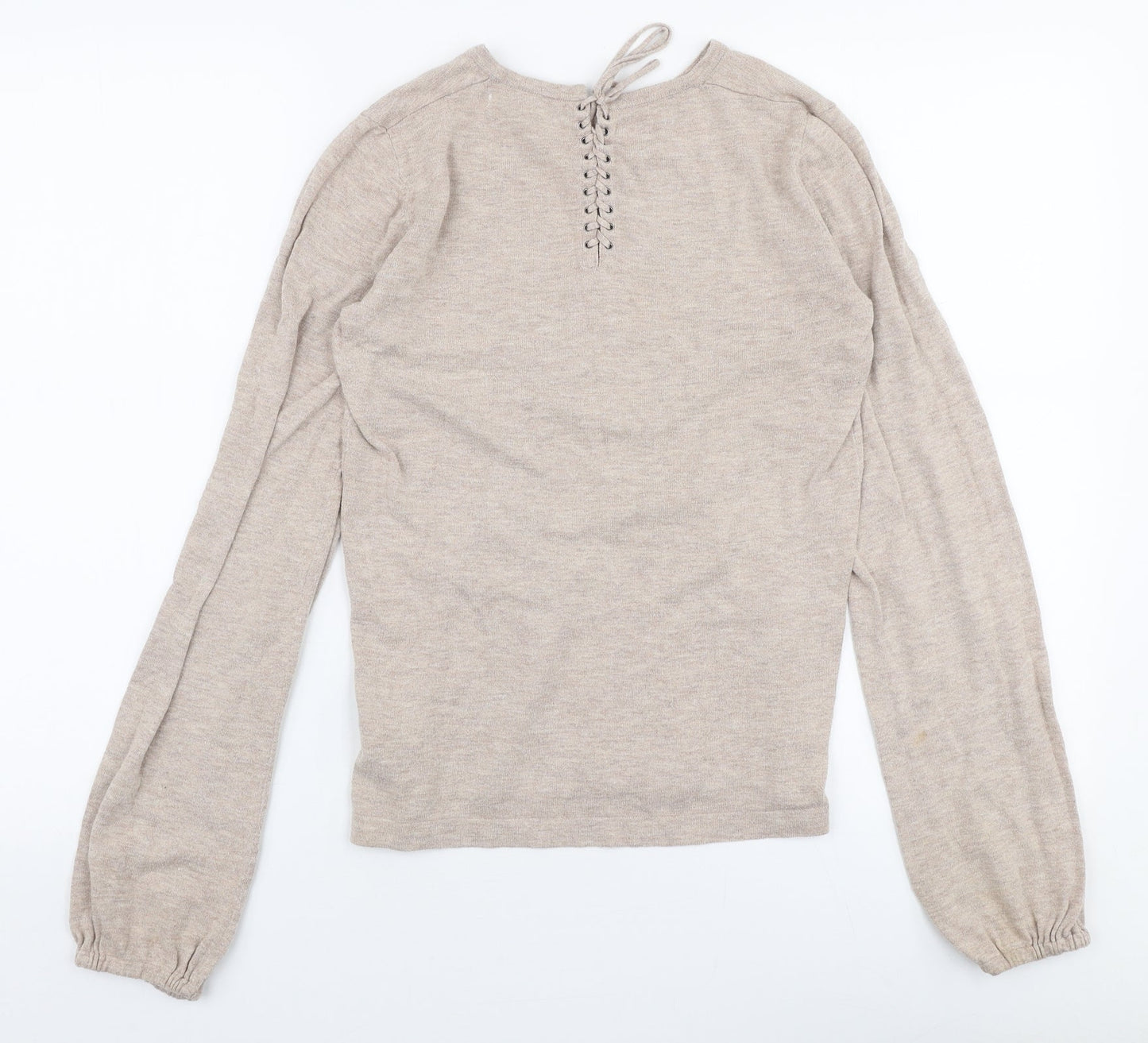 Womens UK Size 8 NEXT Beige Pullover Jumper
