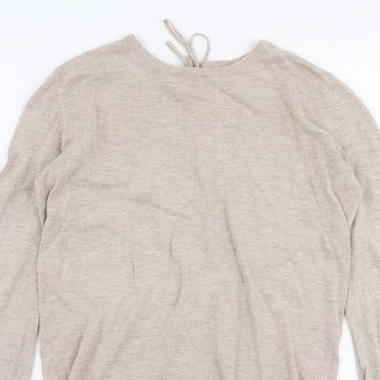 Womens UK Size 8 NEXT Beige Pullover Jumper