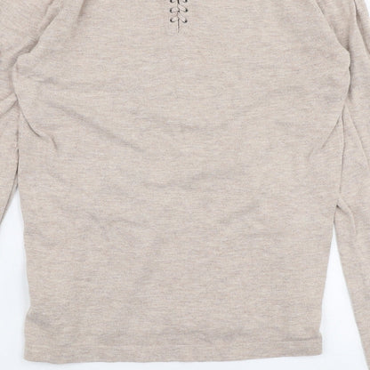 Womens UK Size 8 NEXT Beige Pullover Jumper