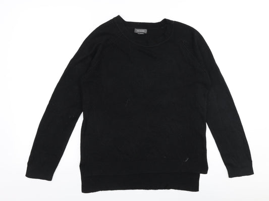 Primark Womens Black Round Neck  Acrylic Pullover Jumper Size M