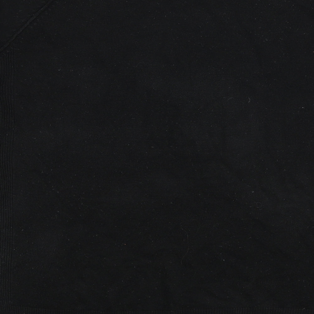 Primark Womens Black Round Neck  Acrylic Pullover Jumper Size M