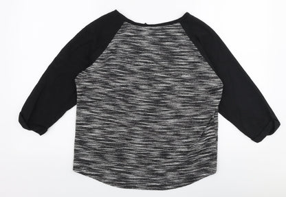 Womens UK Size S H&M Black Pullover Jumper