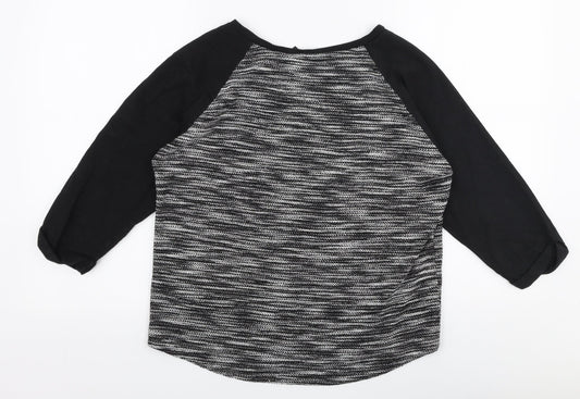 Womens UK Size S H&M Black Pullover Jumper