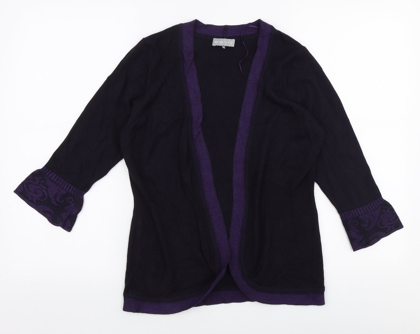 Womens UK Size 12 Per Una Purple Cardigan Jumper