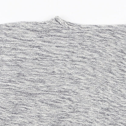 New Look Womens Grey Round Neck  Cotton Pullover Jumper Size S