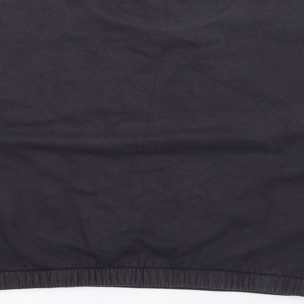 Marks and Spencer Girls Black Camouflage Cotton Pullover Sweatshirt Size 10-11 Years
