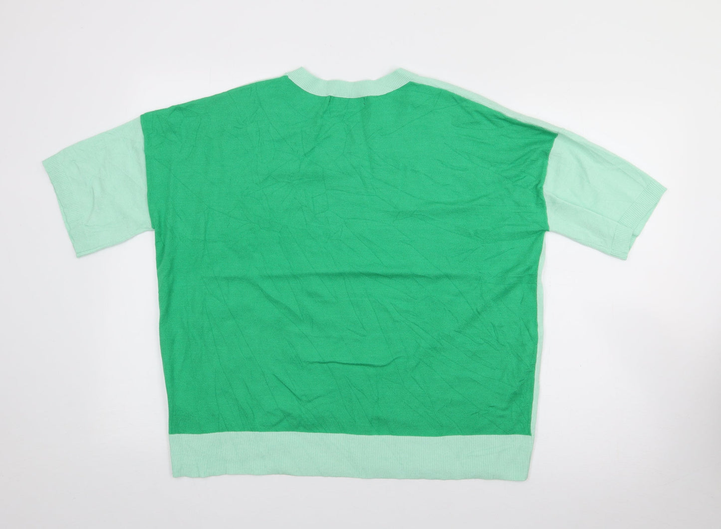 Womens UK Size 14 Marks and Spencer Green Pullover Jumper