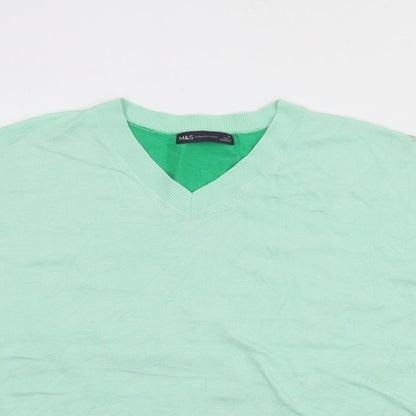 Womens UK Size 14 Marks and Spencer Green Pullover Jumper