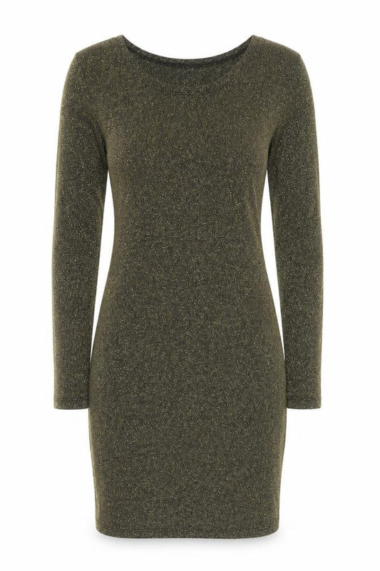 Atmosphere Womens Gold  Polyester Bodycon  Size 10  Scoop Neck