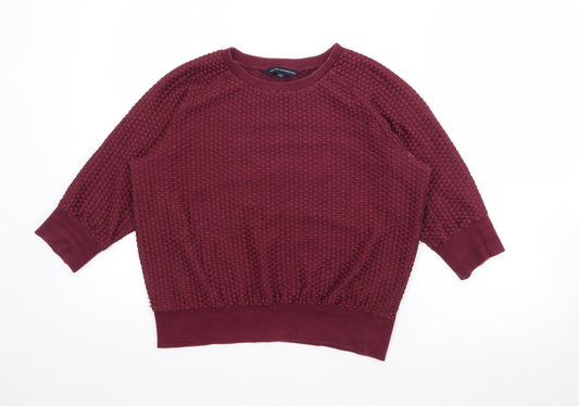 Womens UK Size XS French Connection Purple Pullover Jumper