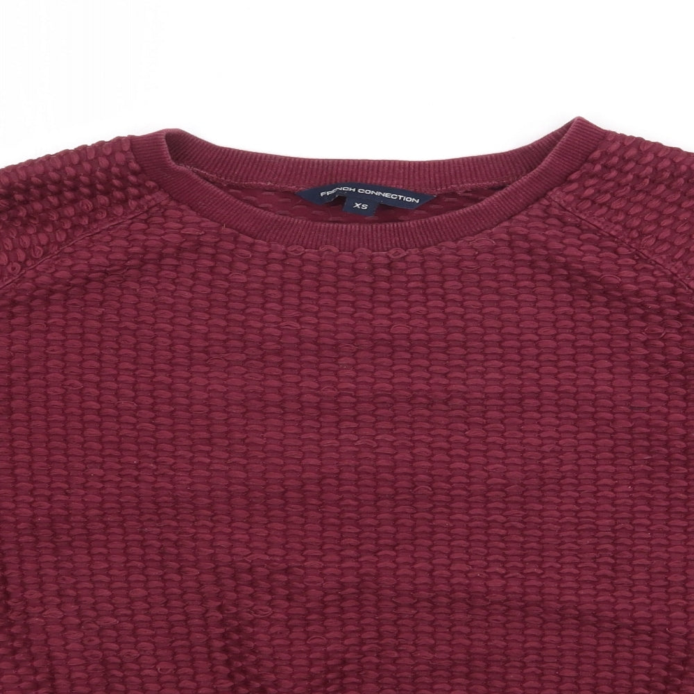 Womens UK Size XS French Connection Purple Pullover Jumper