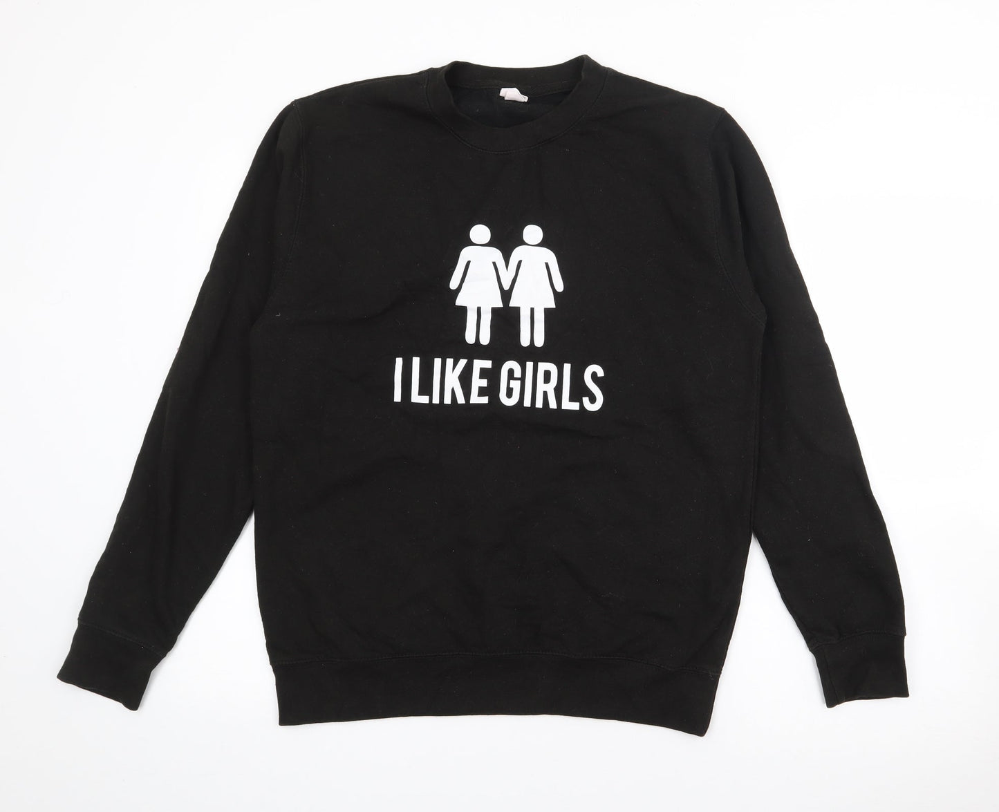 AWD Womens Black  Cotton Pullover Sweatshirt Size M   - Like Girls